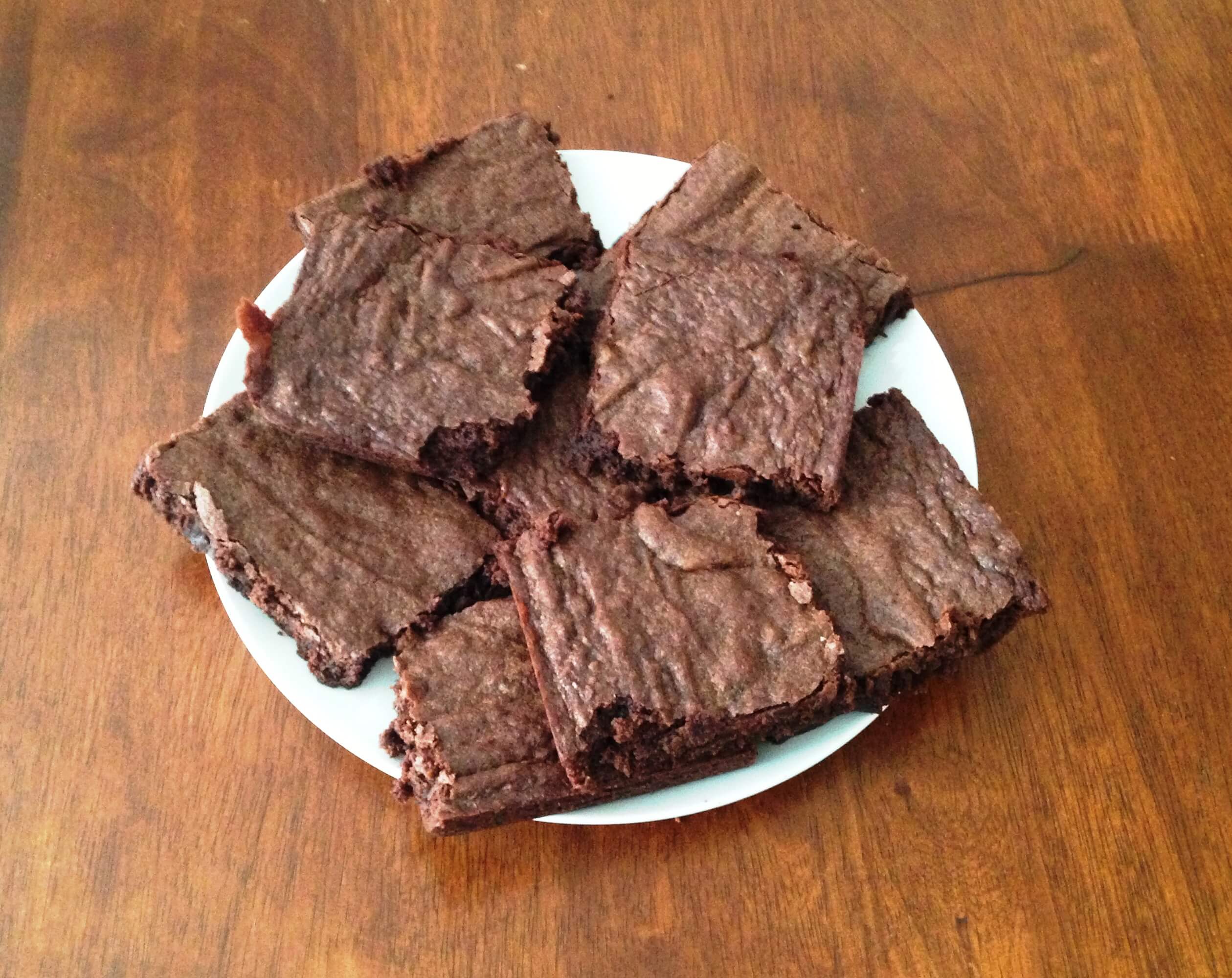 Fudgy chocolate brownies from LaurenFoodE